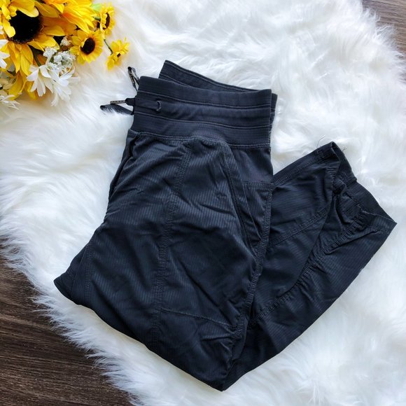 lululemon athletica Pants - LULULEMON GREY DANCE STUDIO CROP PANTS